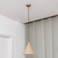 ETNA Cable Pendant Light 1xE27/15W/230V Ø 25 cm Beige