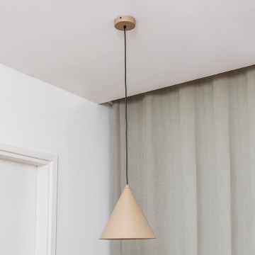 ETNA Cable Pendant Light 1xE27/15W/230V Ø 25 cm Beige