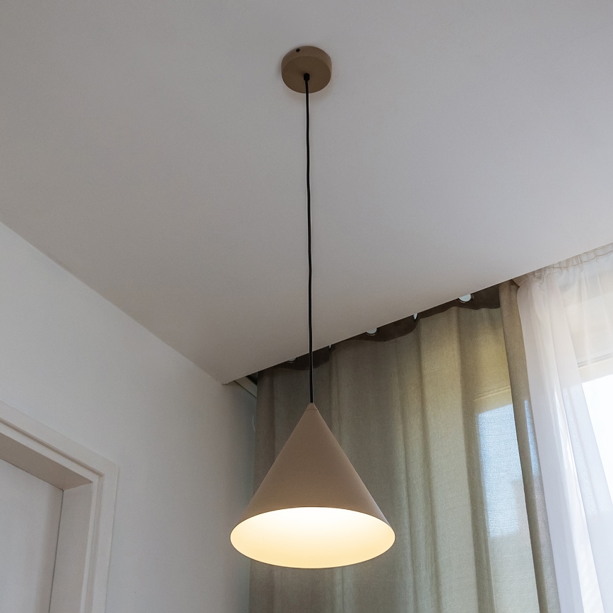 ETNA Cable Pendant Light 1xE27/15W/230V Ø 25 cm Beige