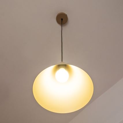 ETNA Cable Pendant Light 1xE27/15W/230V Ø 25 cm Beige