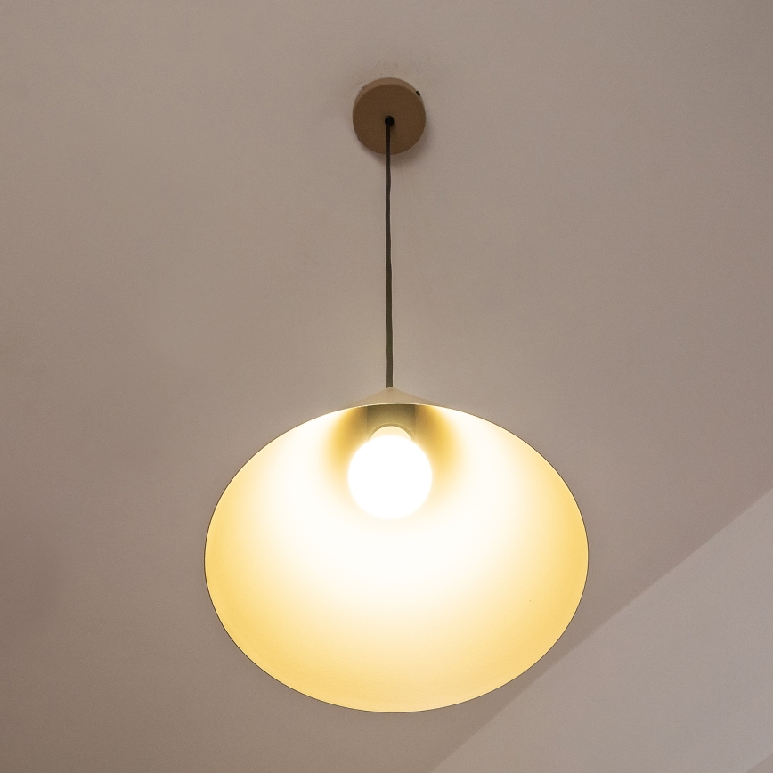 ETNA Cable Pendant Light 1xE27/15W/230V Ø 25 cm Beige