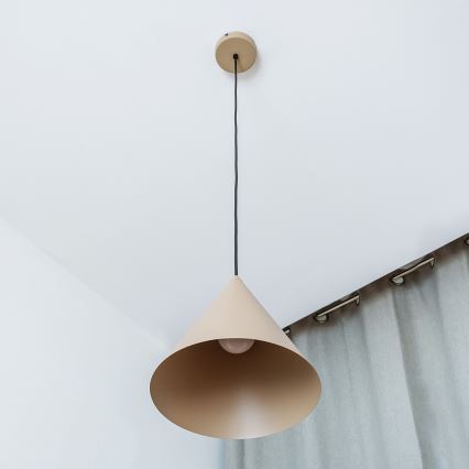 ETNA Cable Pendant Light 1xE27/15W/230V Ø 25 cm Beige