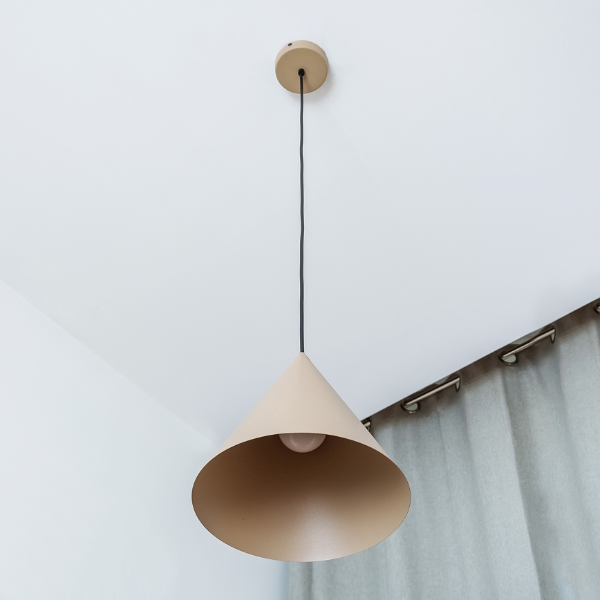 ETNA Cable Pendant Light 1xE27/15W/230V Ø 25 cm Beige