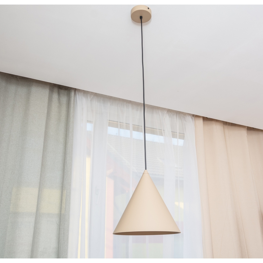 ETNA Cable Pendant Light 1xE27/15W/230V Ø 25 cm Beige