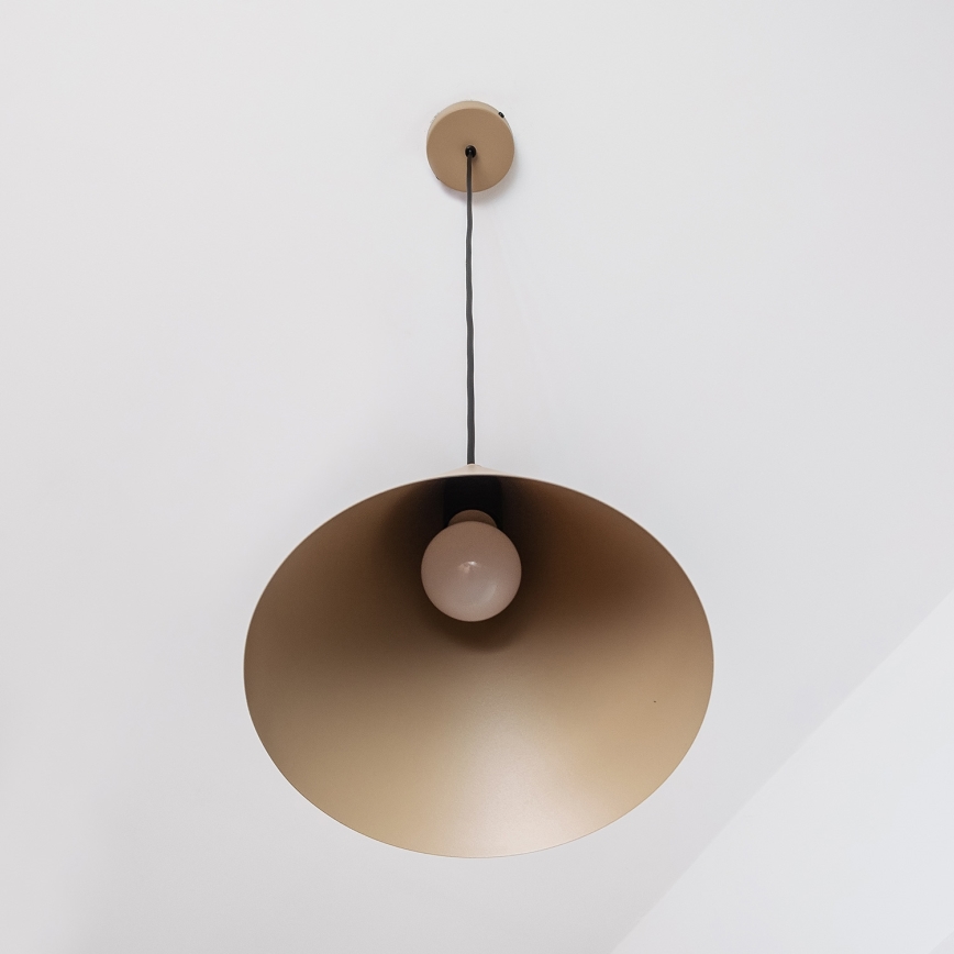 ETNA Cable Pendant Light 1xE27/15W/230V Ø 25 cm Beige