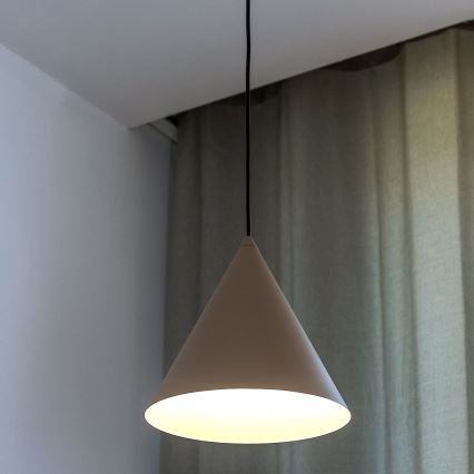 ETNA Cable Pendant Light 1xE27/15W/230V Ø 25 cm Beige