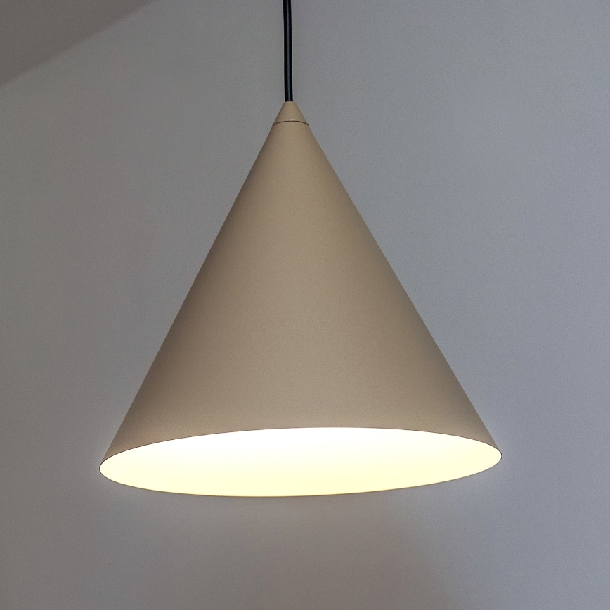 ETNA Cable Pendant Light 1xE27/15W/230V Ø 25 cm Beige