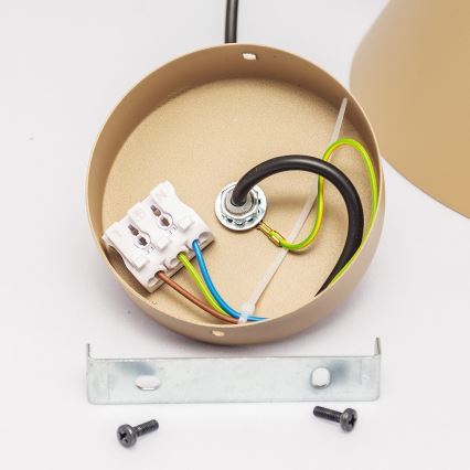 ETNA Cable Pendant Light 1xE27/15W/230V Ø 25 cm Beige