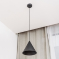 ETNA Cable Pendant Light 1xE27/15W/230V Ø25 cm Black