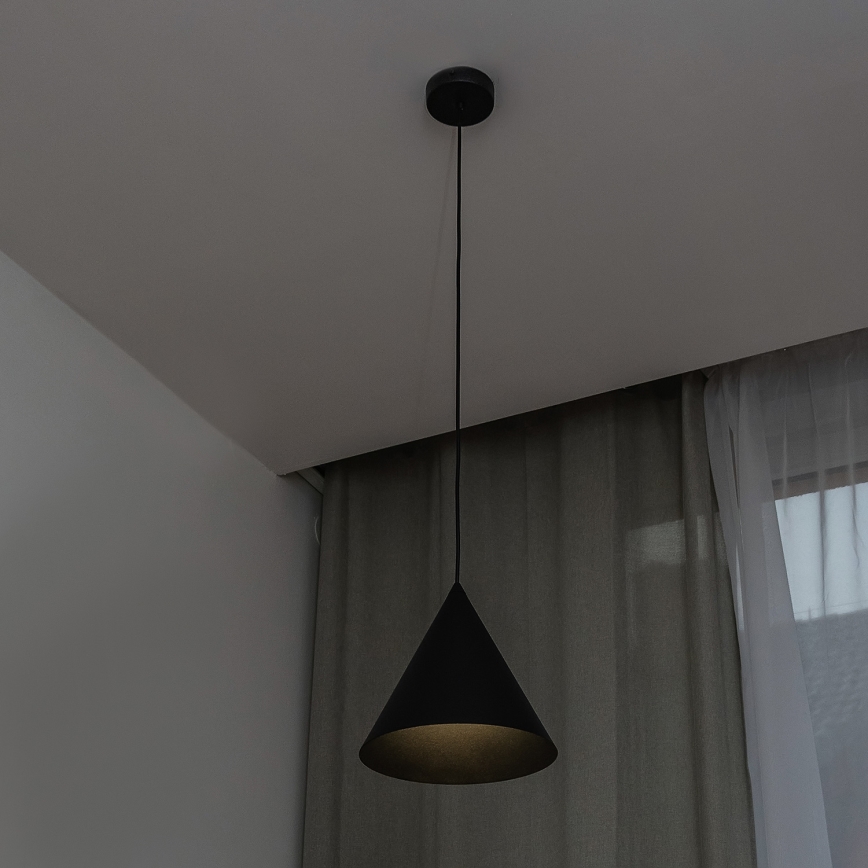 ETNA Cable Pendant Light 1xE27/15W/230V Ø25 cm Black