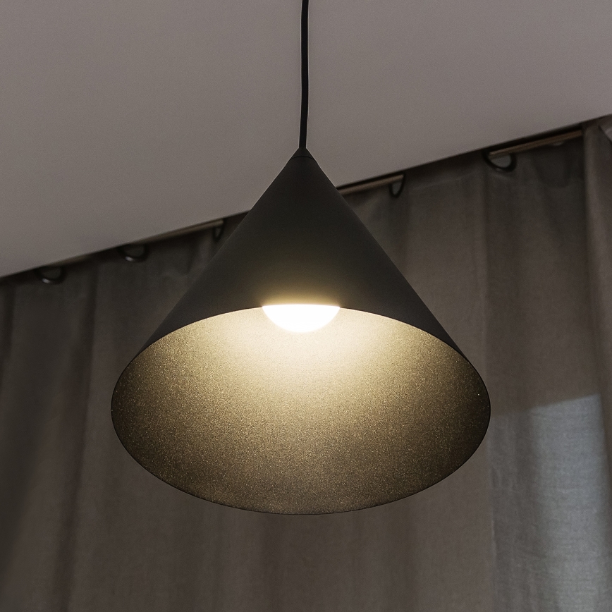ETNA Cable Pendant Light 1xE27/15W/230V Ø25 cm Black