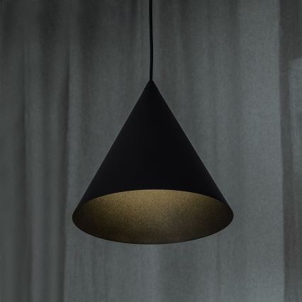 ETNA Cable Pendant Light 1xE27/15W/230V Ø25 cm Black