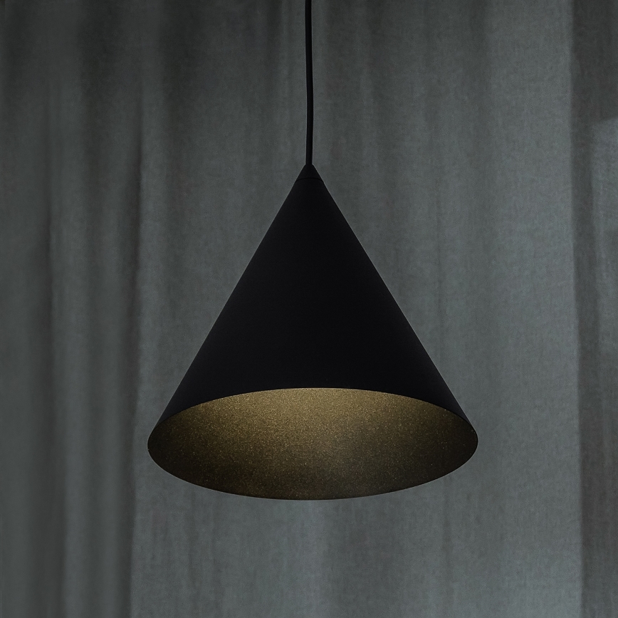 ETNA Cable Pendant Light 1xE27/15W/230V Ø25 cm Black