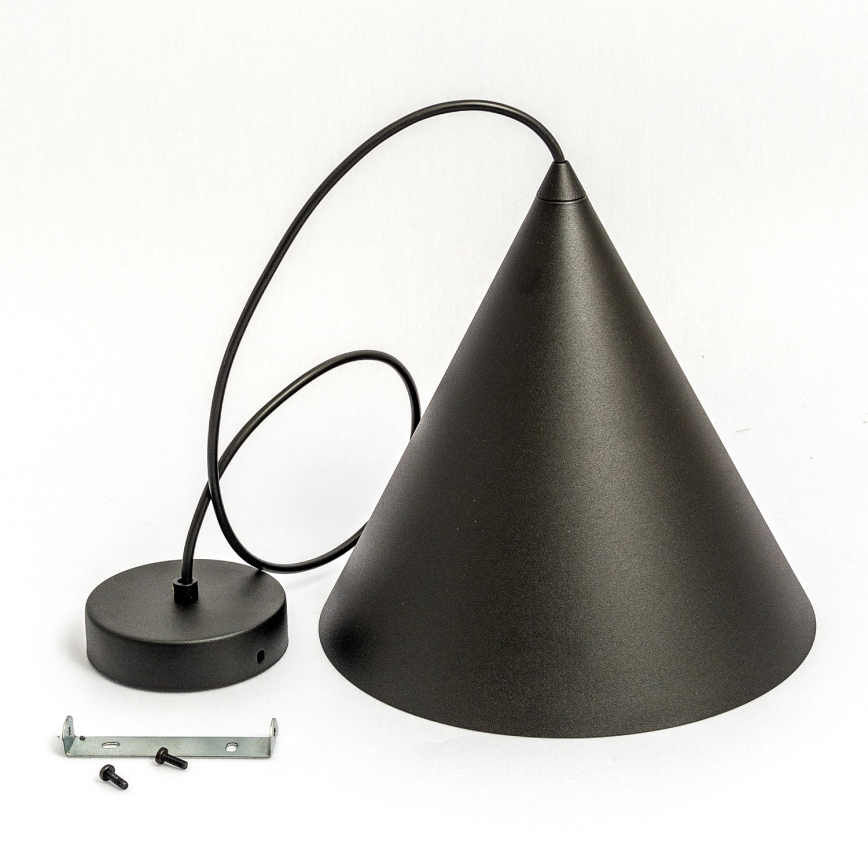 ETNA Cable Pendant Light 1xE27/15W/230V Ø25 cm Black