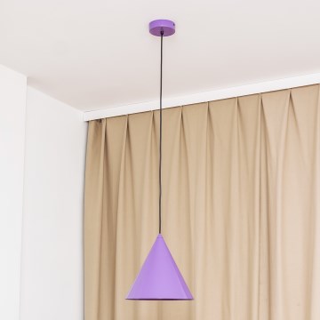 ETNA cable pendant light 1xE27/15W/230V, Ø25 cm, purple