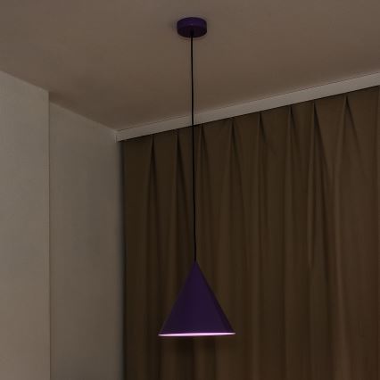 ETNA cable pendant light 1xE27/15W/230V, Ø25 cm, purple