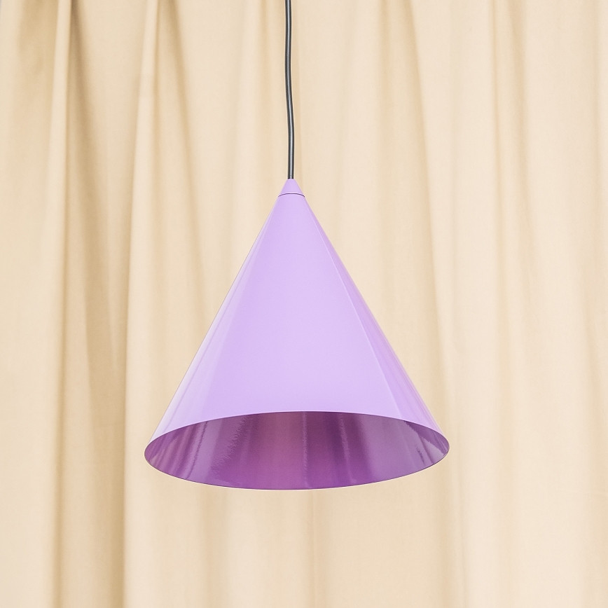 ETNA cable pendant light 1xE27/15W/230V, Ø25 cm, purple