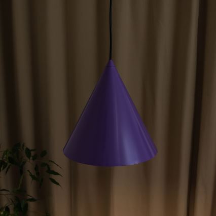 ETNA cable pendant light 1xE27/15W/230V, Ø25 cm, purple
