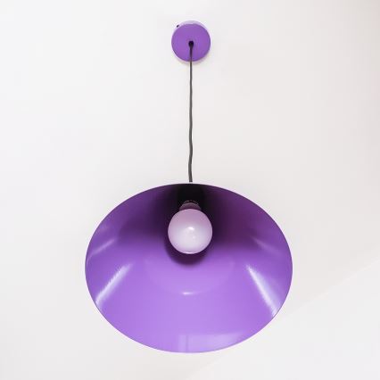 ETNA cable pendant light 1xE27/15W/230V, Ø25 cm, purple
