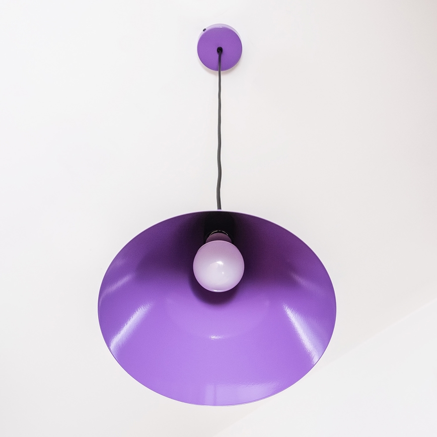 ETNA cable pendant light 1xE27/15W/230V, Ø25 cm, purple