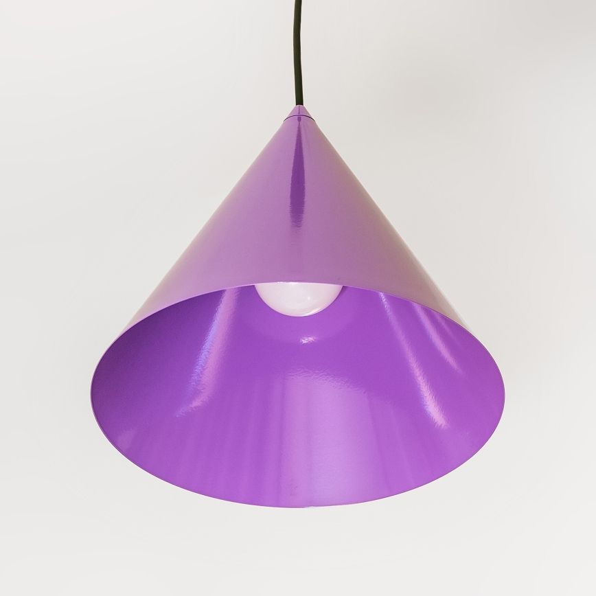 ETNA cable pendant light 1xE27/15W/230V, Ø25 cm, purple