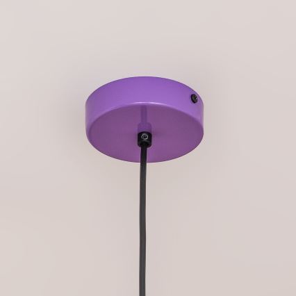 ETNA cable pendant light 1xE27/15W/230V, Ø25 cm, purple