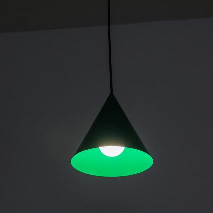 ETNA Cord Pendant Light 1xE27/15W/230V, Ø 18.5 cm, Green