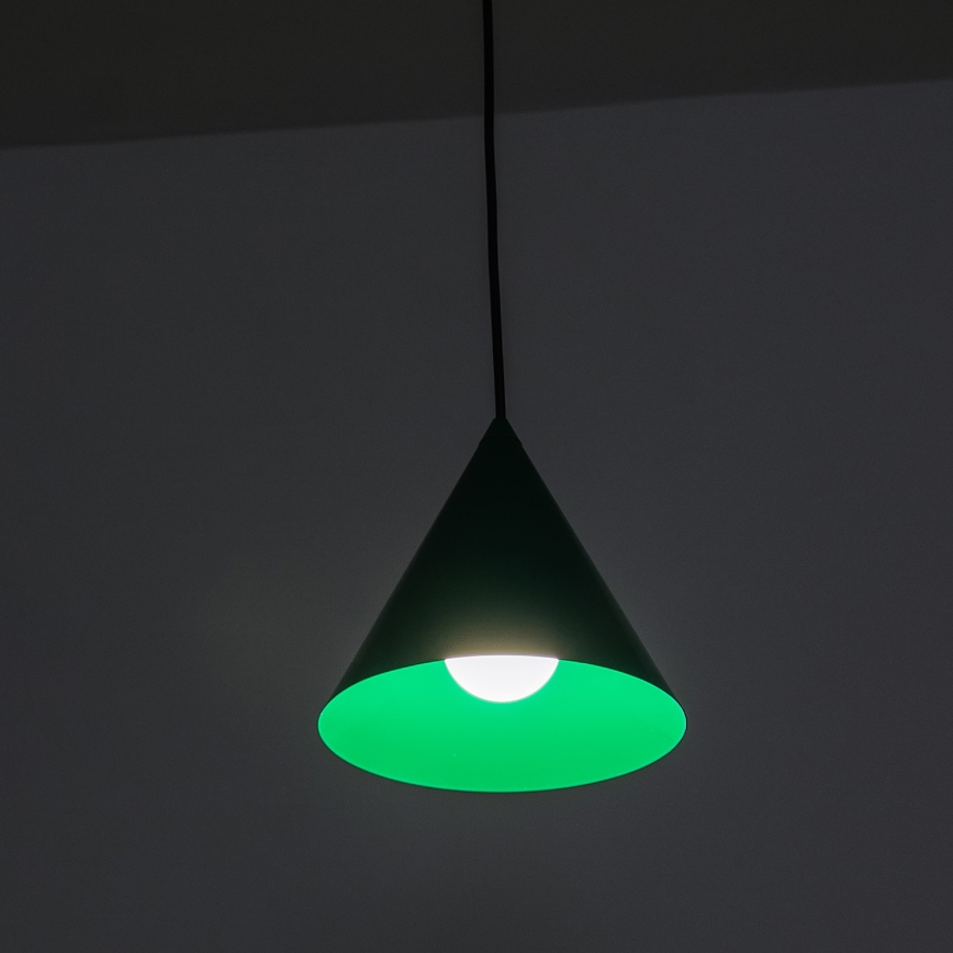 ETNA Cord Pendant Light 1xE27/15W/230V, Ø 18.5 cm, Green