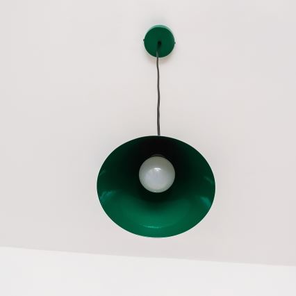 ETNA Cord Pendant Light 1xE27/15W/230V, Ø 18.5 cm, Green