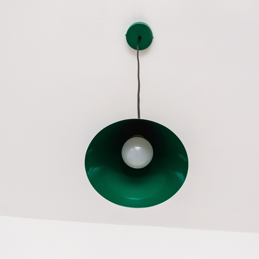 ETNA Cord Pendant Light 1xE27/15W/230V, Ø 18.5 cm, Green
