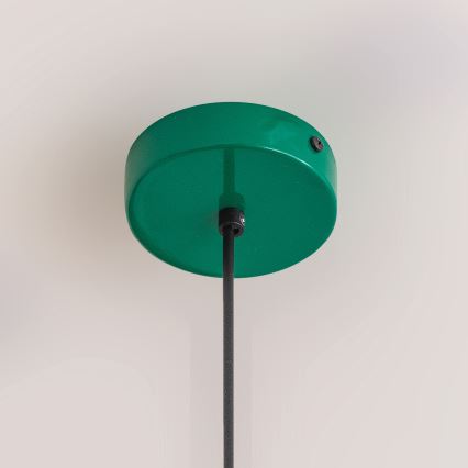 ETNA Cord Pendant Light 1xE27/15W/230V, Ø 18.5 cm, Green