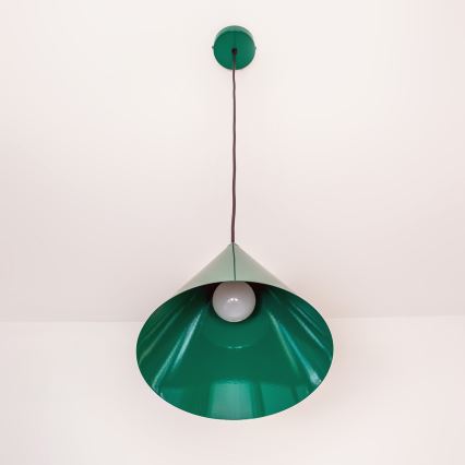 ETNA Cord Pendant Light 1xE27/15W/230V Ø 25 cm Green