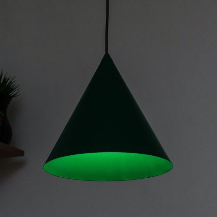 ETNA Cord Pendant Light 1xE27/15W/230V Ø 25 cm Green
