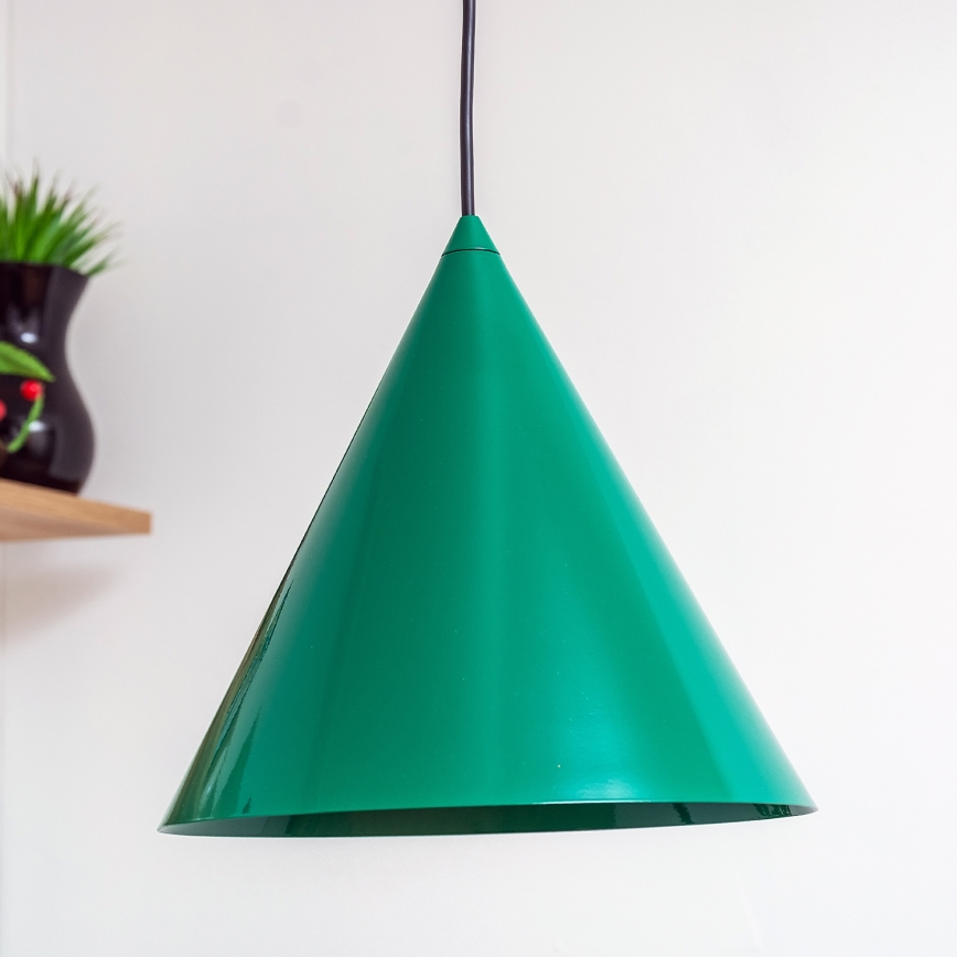 ETNA Cord Pendant Light 1xE27/15W/230V Ø 25 cm Green