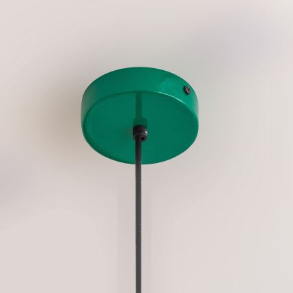 ETNA Cord Pendant Light 1xE27/15W/230V Ø 25 cm Green