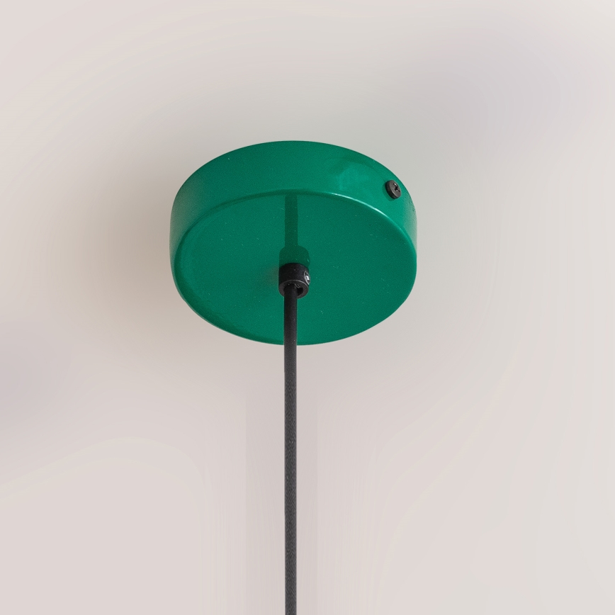 ETNA Cord Pendant Light 1xE27/15W/230V Ø 25 cm Green
