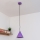 ETNA II cable-mounted pendant light, 1x E27/15W/230V, Ø 18.5 cm, purple