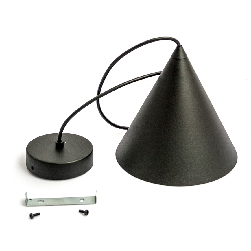 ETNA II Cable Pendant Light 1xE27/15W/230V, Ø 18.5 cm, Black