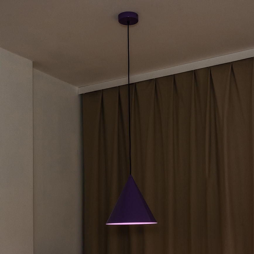 ETNA II cable pendant light 1xE27/15W/230V, Ø25 cm, purple