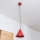 ETNA II cord pendant, 1xE27/15W/230V, dia. 18,5 cm, red