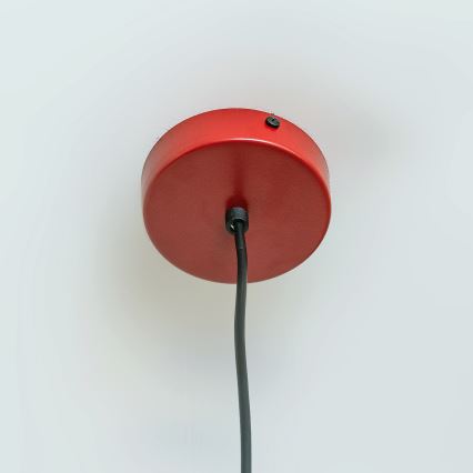ETNA II cord pendant, 1xE27/15W/230V, dia. 18,5 cm, red