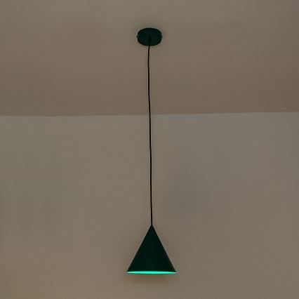 ETNA II Cord Pendant Light 1xE27/15W/230V, Ø 18.5 cm, Green