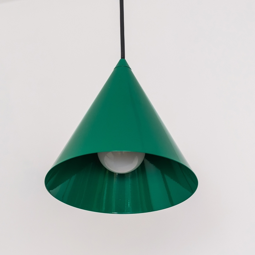ETNA II Cord Pendant Light 1xE27/15W/230V, Ø 18.5 cm, Green