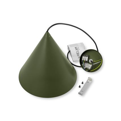 ETNA II Cord Pendant Light 1xE27/15W/230V Ø 25 cm Green