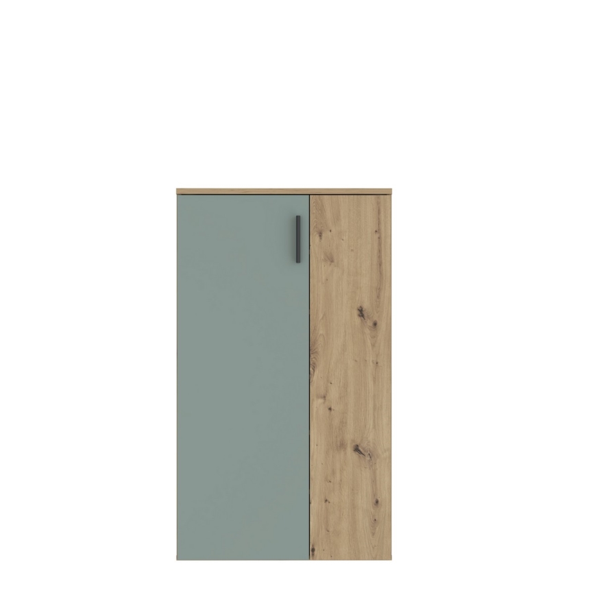 ETON Shoe Cabinet, Artisan Oak/Green