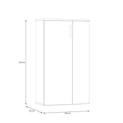 ETON Shoe Cabinet, Artisan Oak