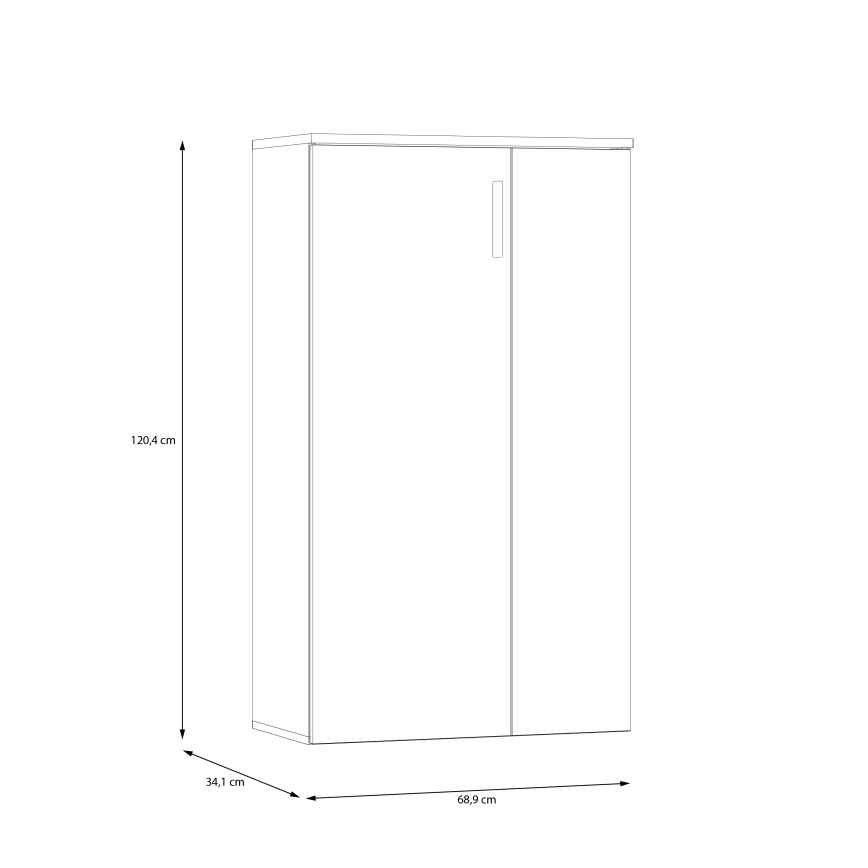 ETON Shoe Cabinet, Artisan Oak