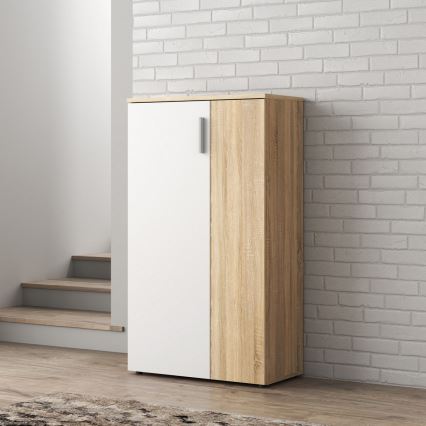 ETON Shoe Cabinet Sonoma Oak/White