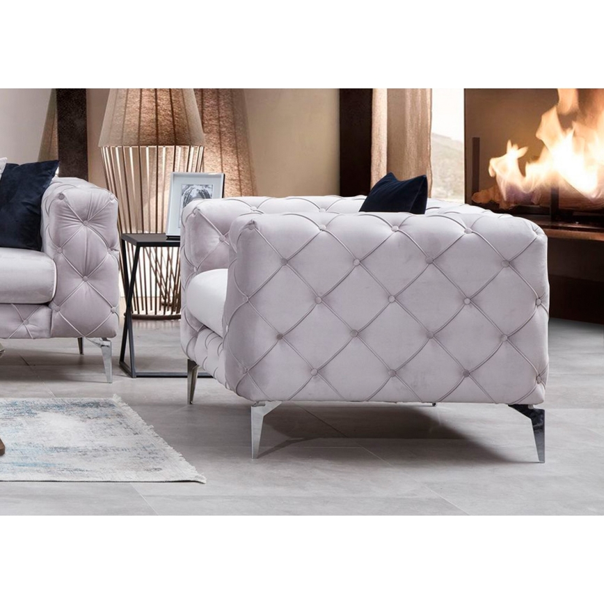 EUGEN Armchair, Light Grey