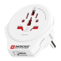 European USB Travel Adapter for Visitors to the Czech Republic, USB-A 12W, Type E/F